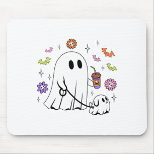 Funny Ghost Walking Hund Spooky Ghost Coffee Hallo Musmatta