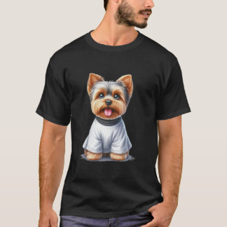 Funny Ghost Yorkshire Terrier Hund älskare Hallowe T Shirt