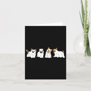Funny Ghost Yorkshire Terrier Yorkie Hund älskare Kort