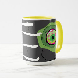 Funny Ghoulish Scary Zombie Scratched Mugg