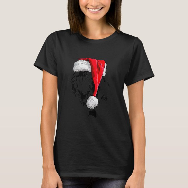 Funny Giant Schnauzer Santa hund mamma  T Shirt (Framsida)