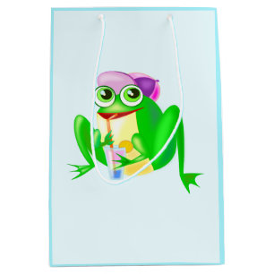 Funny Gift Bag med Lycklig Party Frog