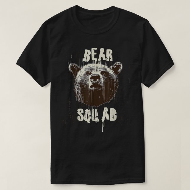 Funny Gift - Bear Squad T Shirt (Design framsida)