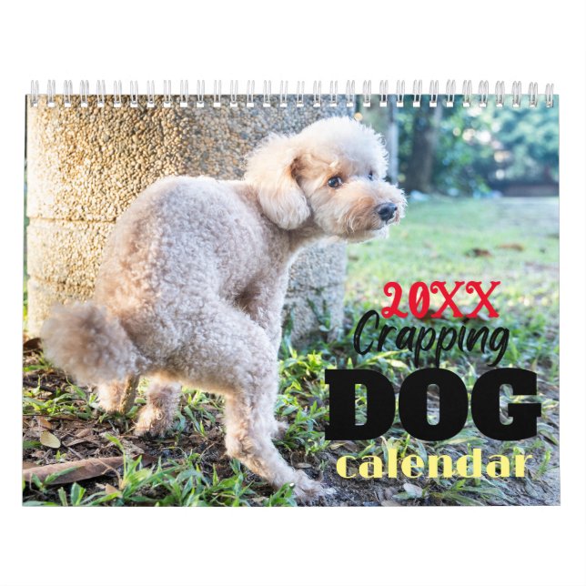 Funny Gift-Crapping-Hund Kalender (Omslag)