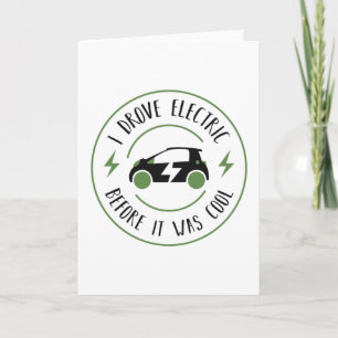 Funny Gift Electric Fordon EV Cars Kort