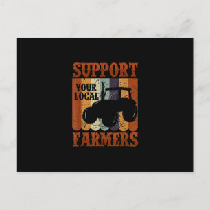 Funny Gift Farmer Chicken Farm Goat Farming Gift Helg Vykort