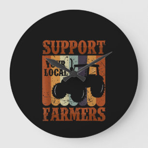Funny Gift Farmer Chicken Farm Goat Farming Gift Stor Klocka