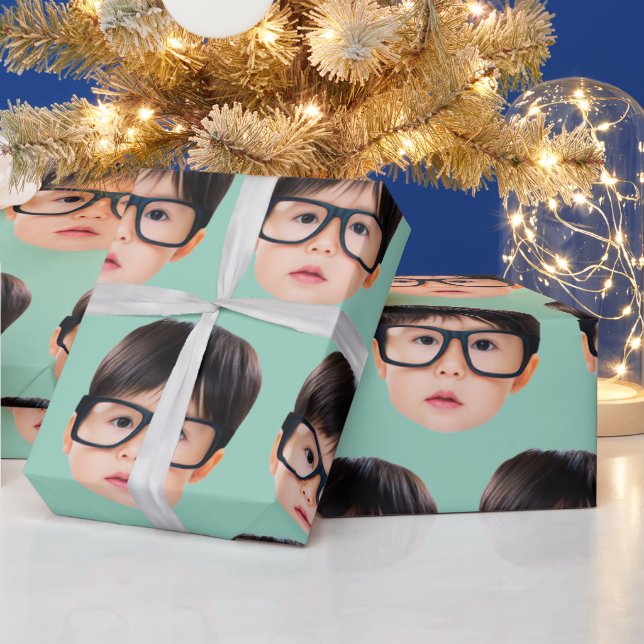 Funny Gift for Boyfriend Custom Face Gift for Girl Presentpapper (Helgdagar)