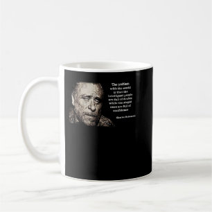 Funny Gift för Charles Bukowski Gifts Music Fläkt Kaffemugg