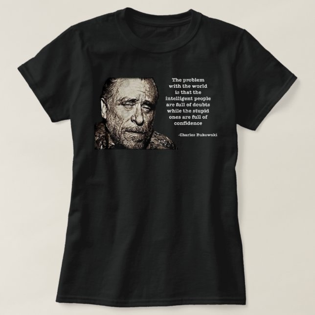 Funny Gift för Charles Bukowski Gifts Music Fläkt T Shirt (Design framsida)