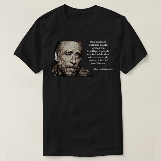 Funny Gift för Charles Bukowski Gifts Music Fläkt T Shirt (Design framsida)
