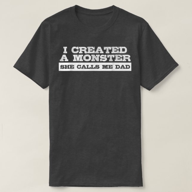 Funny Gift for Dad from Daughter First Father's Da T Shirt (Design framsida)