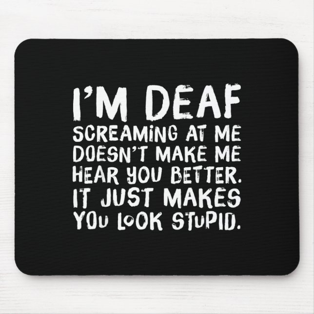Funny Gift For Deaf People Hearing Joke  Musmatta (Framsidan)