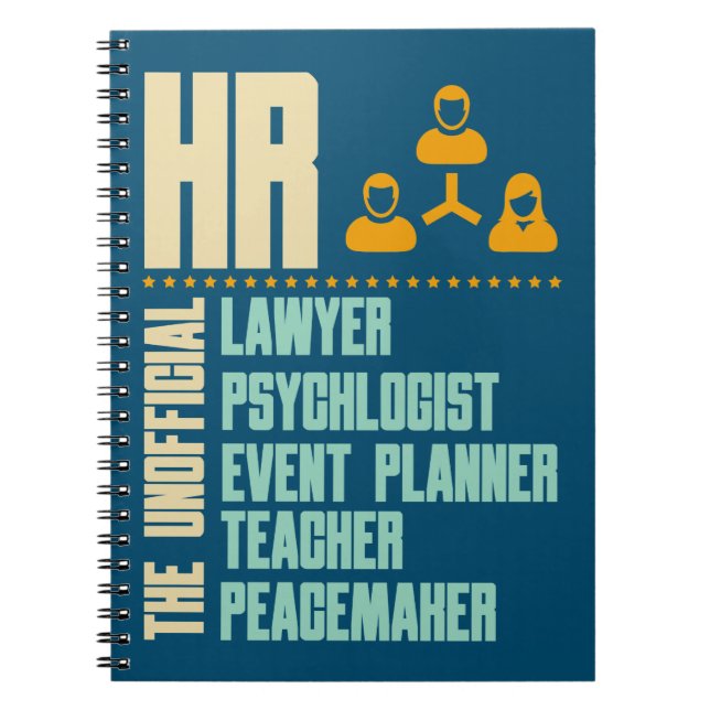 Funny Gift for HR Person | Hanteraren för personal Anteckningsbok (Framsidan)
