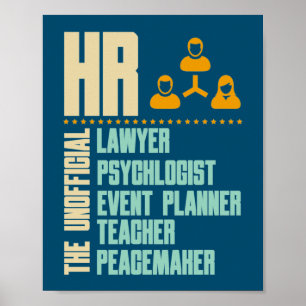 Funny Gift for HR Person   Hanteraren för personal Poster