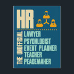 Funny Gift for HR Person | Hanteraren för personal Vykort<br><div class="desc">Lustigt rolig design för de människor som arbetar med huvudjakt och rekrytering av professioneller till arbetet. Underbar presentidé för alla tillfälle för dem som arbetar inom personalförvaltning.</div>