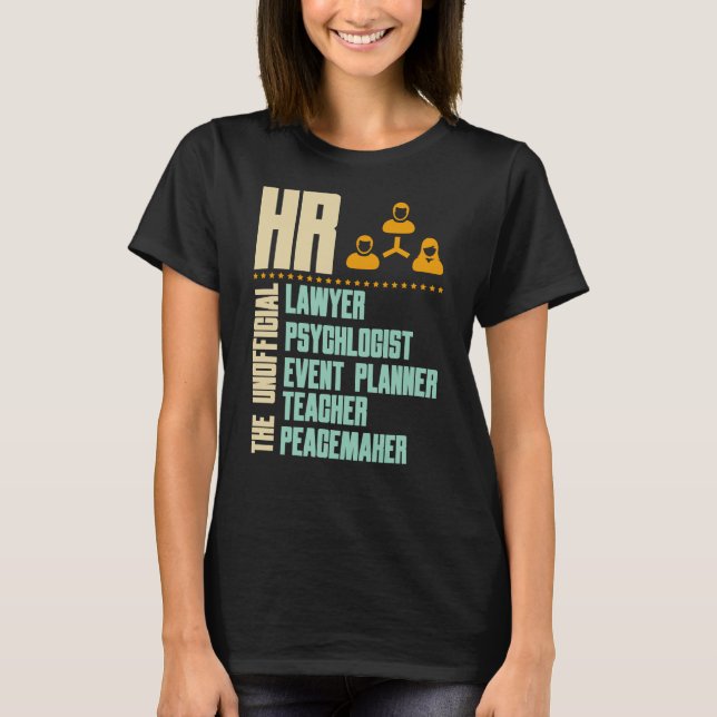 Funny Gift for HR Person | HR Manager Gift Idea T- T Shirt (Framsida)