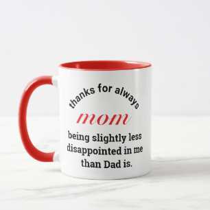 Funny Gift för Mamma Typography Mors dag Mugg