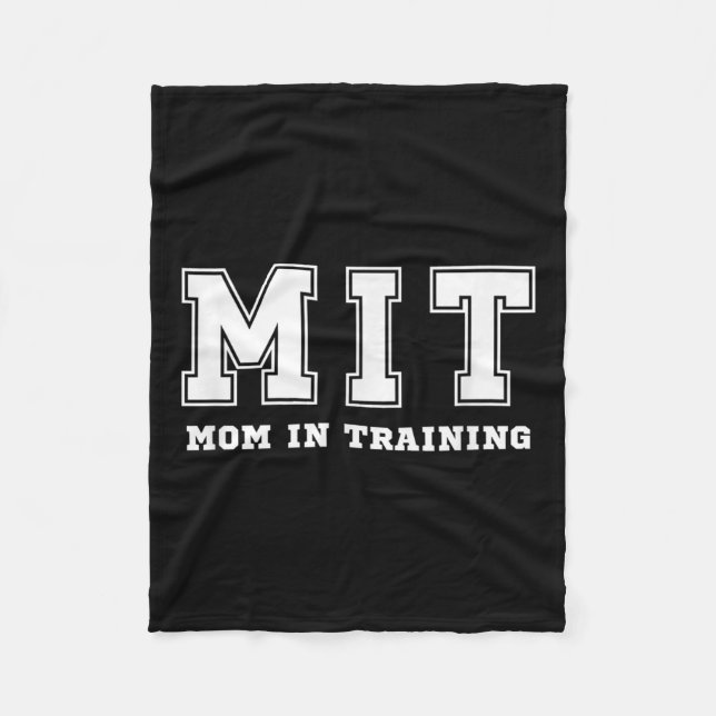 Funny Gift For New Mom In Training Expecting Pregn Fleecefilt (Framsidan)