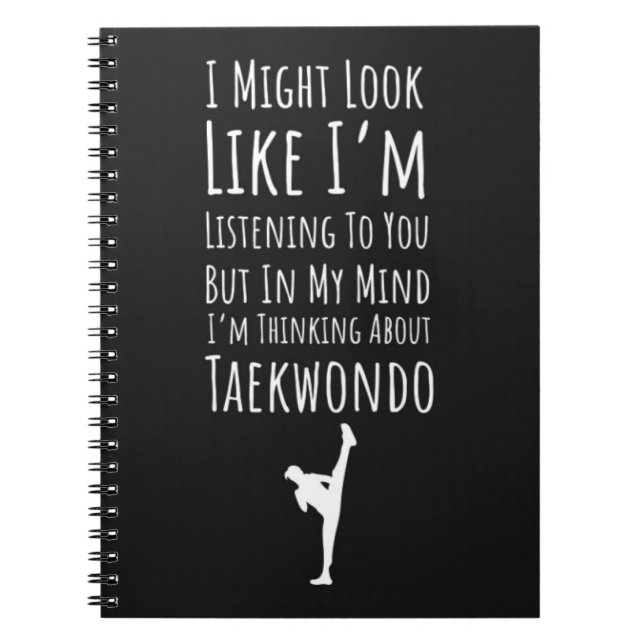 Funny Gift For Taekwondo Lover Humor Martial Arts Anteckningsbok (Framsidan)