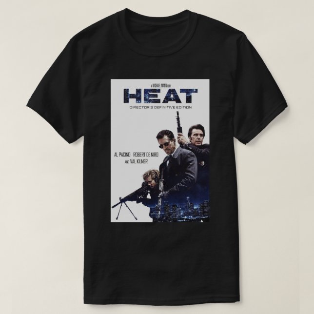 Funny Gift Heat Crime Movie Retro Wave T Shirt (Design framsida)