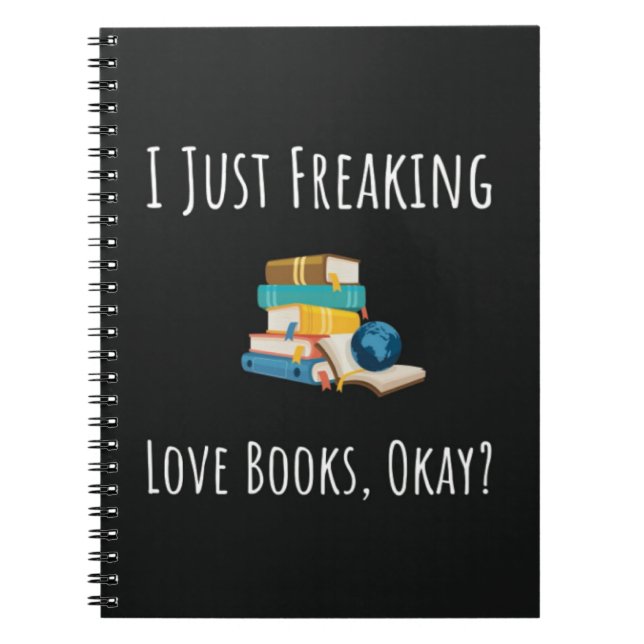 Funny Gift Ideas For Book Readers Reading Nerd Anteckningsbok (Framsidan)