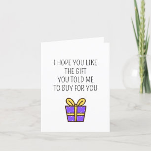 Funny Gift Joke Birthday-kort Kort