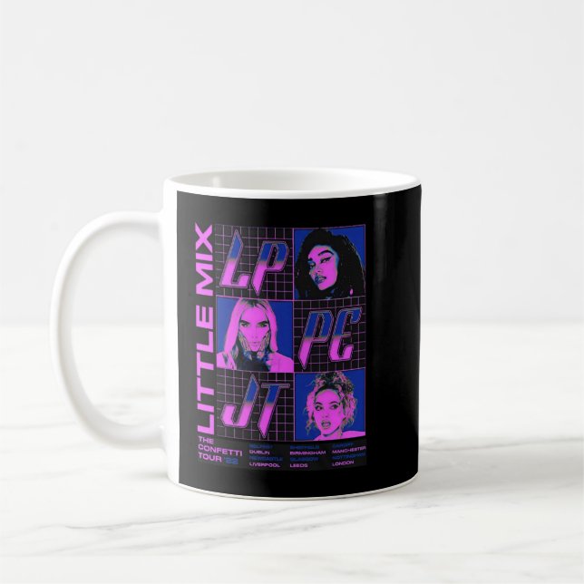 Funny Gift Little Girl Group Mix Cute Gift Kaffemugg (Vänster)