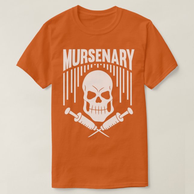 Funny Gift Male Nurse RN Murse Mursenary T Shirt (Design framsida)