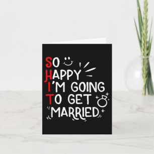 Funny Giftermål Gift Superskoj Groom Bride Bröllop Kort