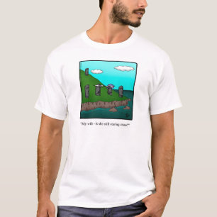 Funny Giftermål Humor, Tee Shirt för honom