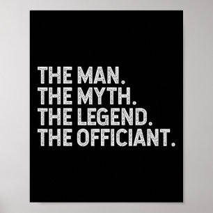 Funny Giftermål Slogans Ord Man Myth Legend Poster