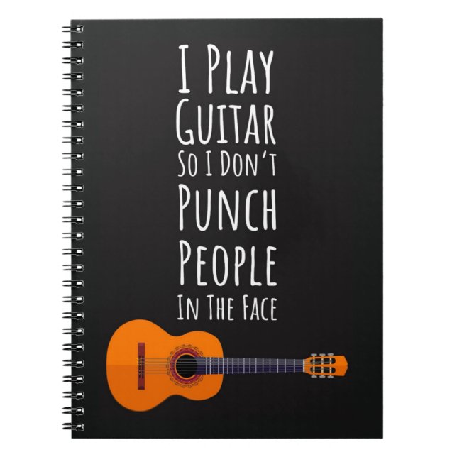 Funny Gifts For A Beginner Guitar Player Guitarist Anteckningsbok (Framsidan)