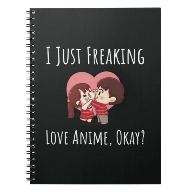Funny Gifts For Anime Lovers For Her Humor Otaku Anteckningsbok (Framsidan)