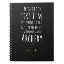 Funny Gifts For Archery Hunter Bow Arrow Sport Anteckningsbok