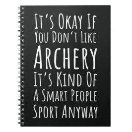 Funny Gifts For Archery Lovers Bow And Arrow Sport Anteckningsbok