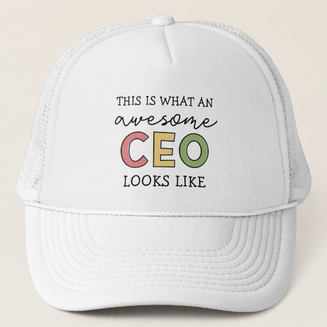 Funny Gifts for CEO | Fantastisk CEO Chef Gifts Keps (Framsida)