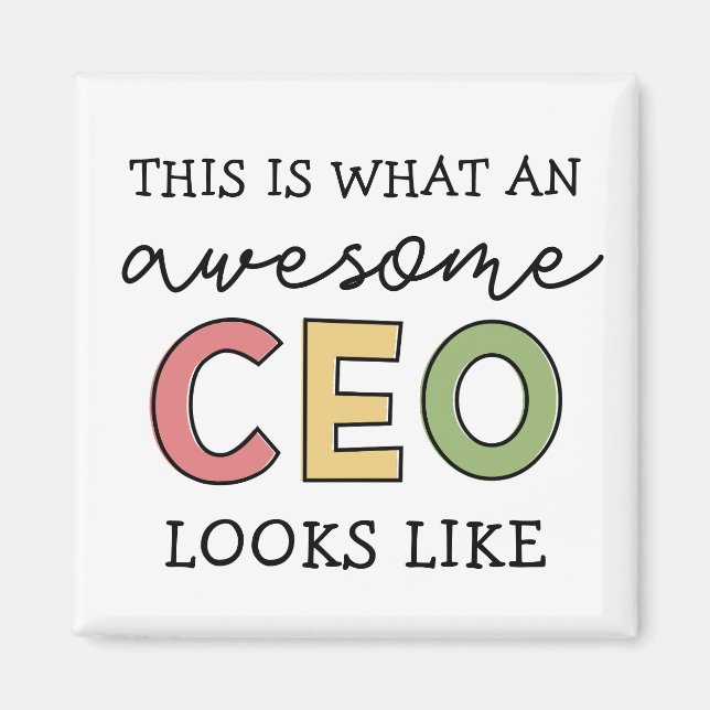 Funny Gifts for CEO | Fantastisk CEO Chef Gifts Magnet (Framsidan)