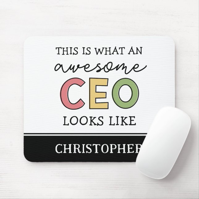 Funny Gifts for CEO | Fantastisk CEO Chef Gifts Musmatta (Med mus)