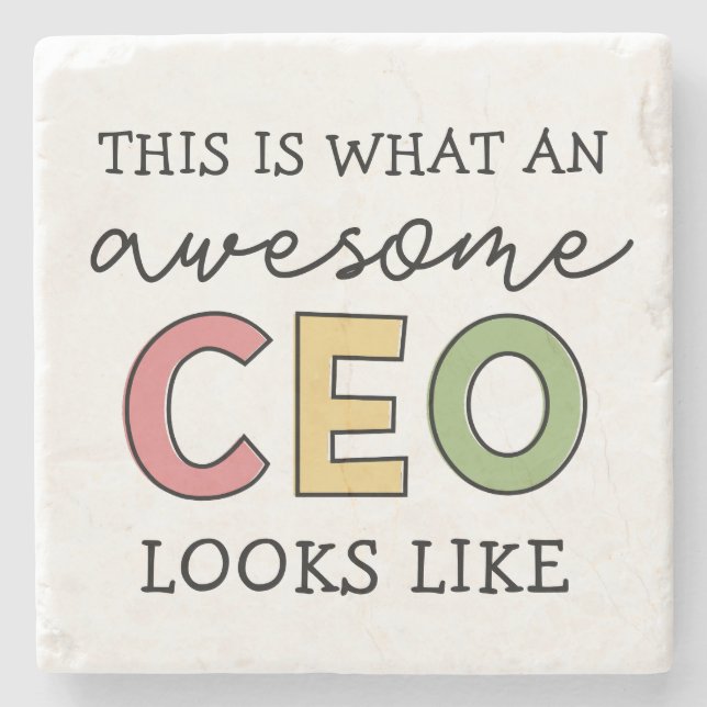 Funny Gifts for CEO | Fantastisk CEO Chef Gifts Stenunderlägg (Framsidan)