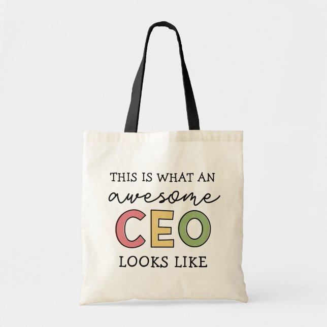 Funny Gifts for CEO | Fantastisk CEO Chef Gifts Tygkasse (Framsidan)