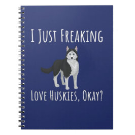 Funny Gifts For Husky Lovers Siberian Dog Women Anteckningsbok