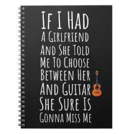 Funny Gifts For Male Guitar Players Men Teen Boys Anteckningsbok