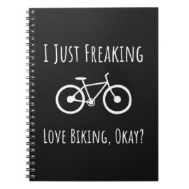 Funny Gifts For Mountain Bikers Biking Cycling Anteckningsbok