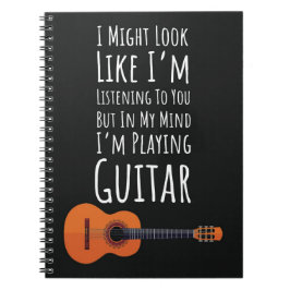 Funny Gifts For People Who Play Guitar Guitarist Anteckningsbok