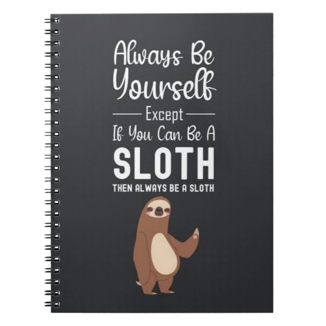 Funny Gifts For Sloth Lovers Humor Animals Joke Anteckningsbok (Framsidan)