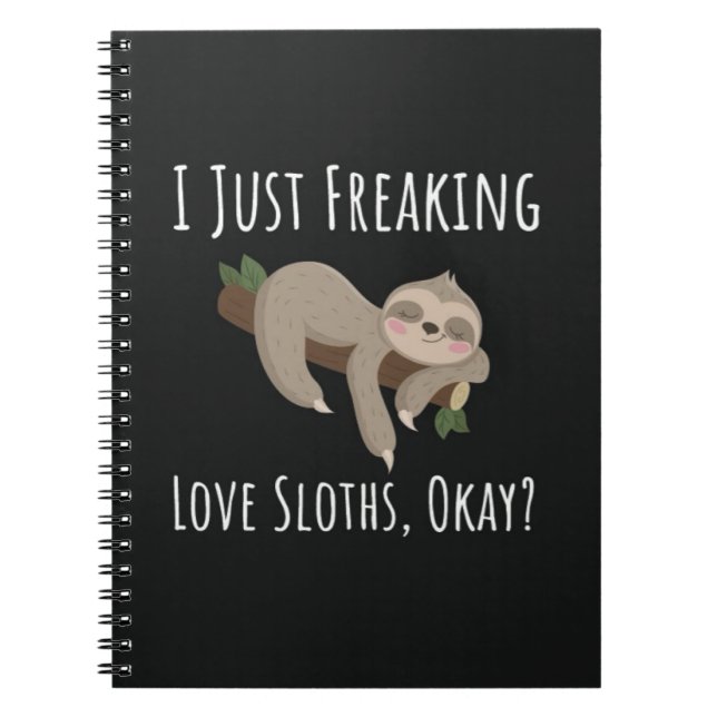 Funny Gifts For Sloth Lovers Humor Joke Anteckningsbok (Framsidan)