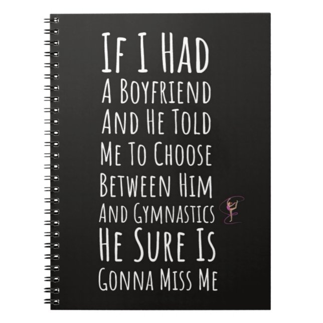 Funny Gifts For Teenage Gymnasts Girl Gymnastics Anteckningsbok (Framsidan)