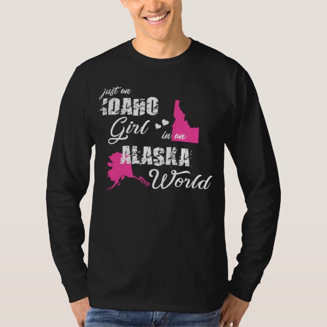 Funny Gifts Idaho Shirts Just an Idaho girl in an  T Shirt (Framsida)