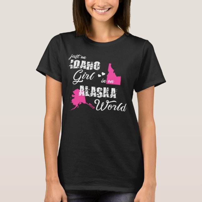 Funny Gifts Idaho Shirts Just an Idaho girl in an  T Shirt (Framsida)